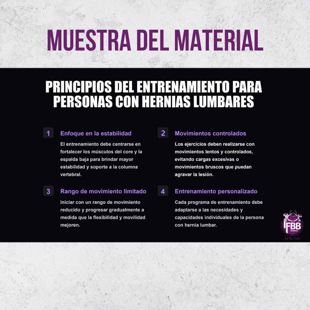 Curso: Hernia de disco y entrenamiento - Imagen 5