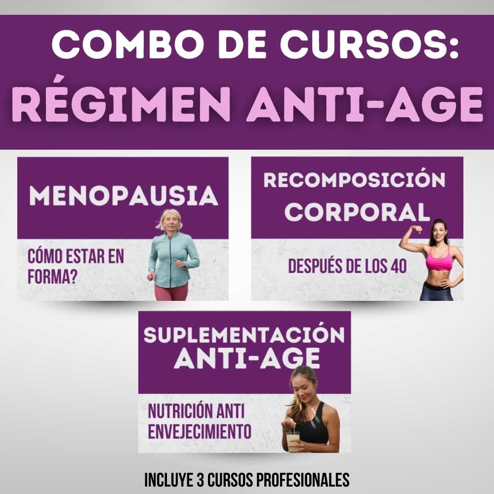 Combo de cursos: Régimen Anti-Age