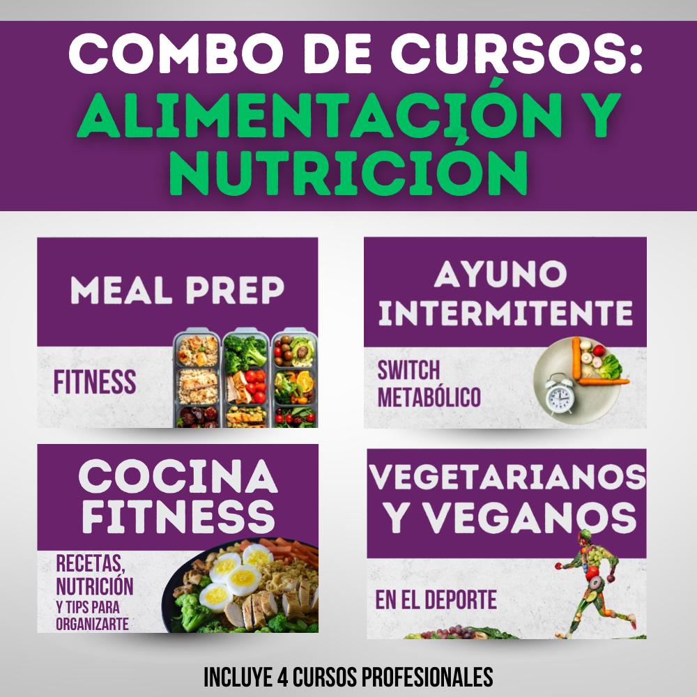 Combo de cursos: Alimentación y nutrición