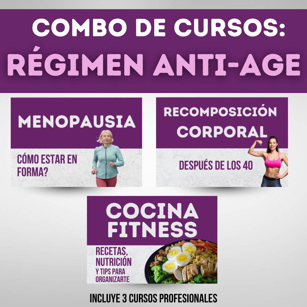 Combo de cursos: Régimen Anti-Age