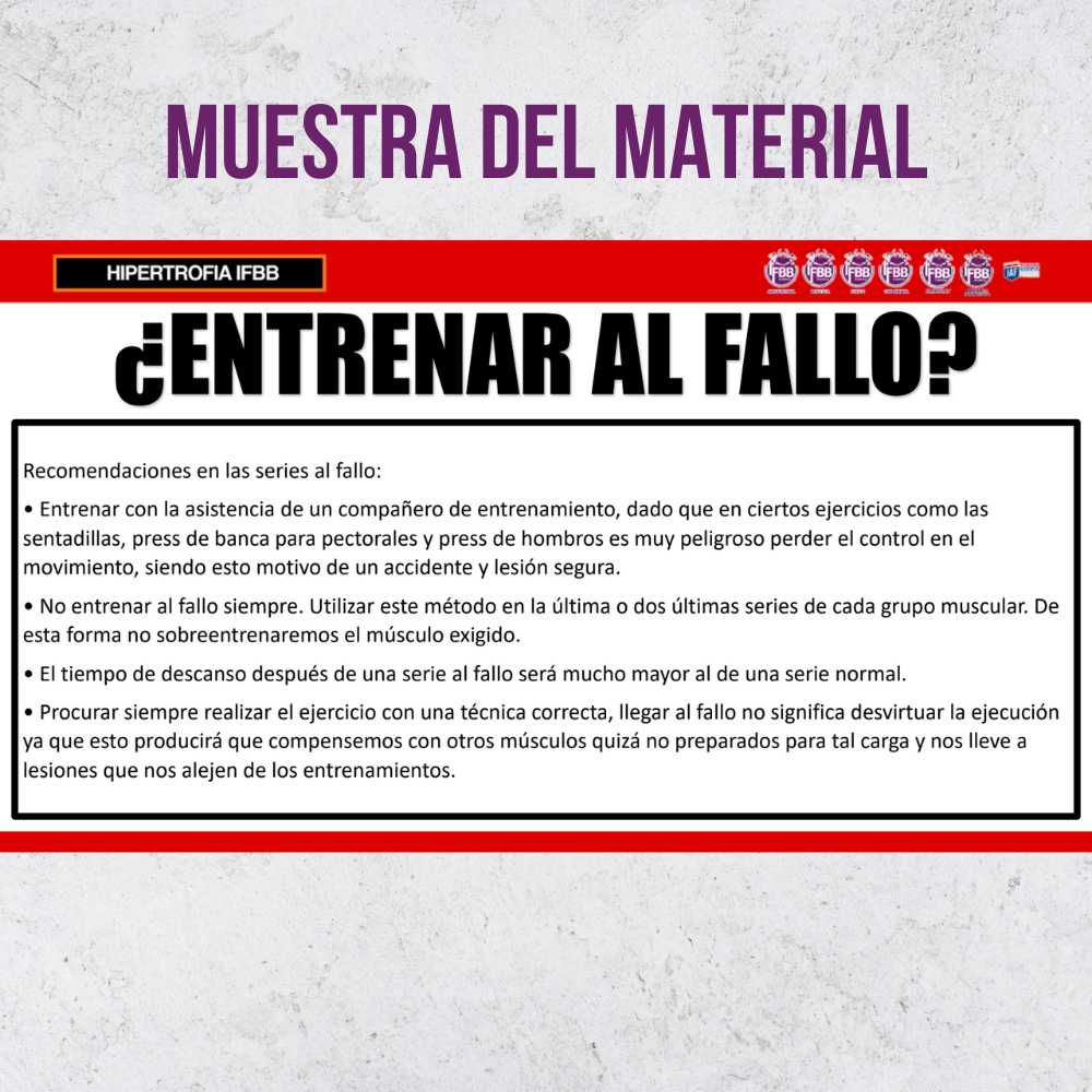 Curso: Hipertrofia IFBB - Imagen 4